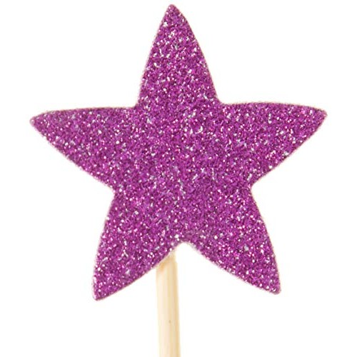 Yasheng Cupcake Toppers, 50 Pcs, Mix-Color Star