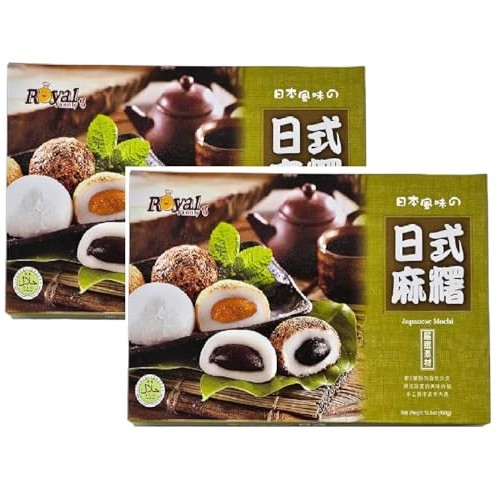 Pack of 2 Total: 30 Pieces Japanese Rice Cake Mochi Daifuku A...