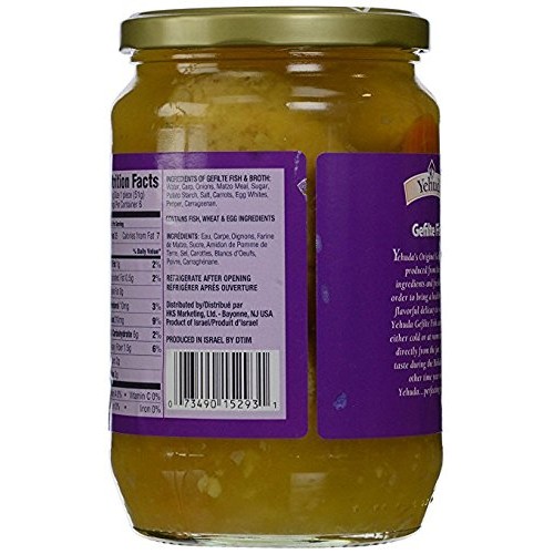 Yehuda Gefilte Fish Original, 24 Ounce Pack Of 12