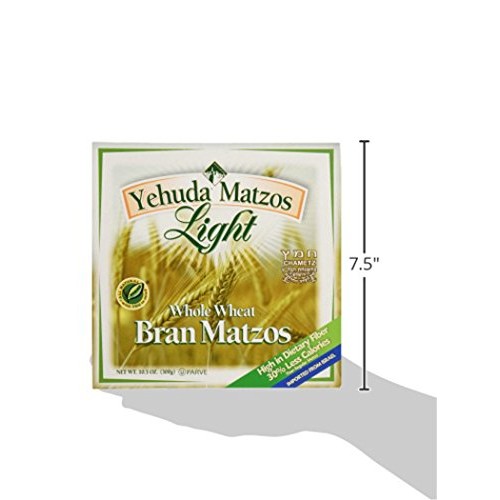 Yehuda Light Whole Wheat Bran Matzo 10.5Oz 3 Pack