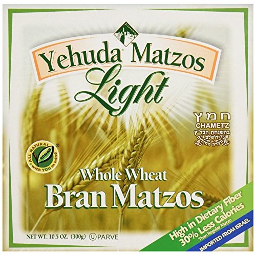 Yehuda Light Whole Wheat Bran Matzo 10.5Oz 3 Pack