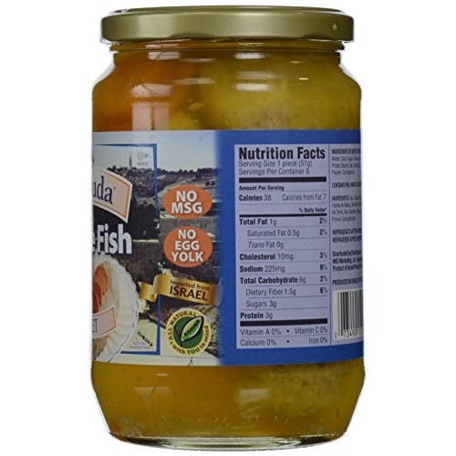 Yehuda Matzo Gefilte Fish, Sweet, 24 Oz