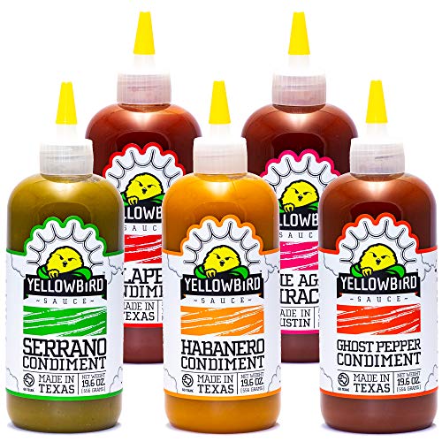 Hot Sauce Variety Pack By Yellowbird | Plant-Based, Gluten Free,