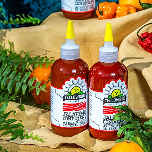 Jalapeño Hot Sauce By Yellowbird Foods, All Natural, Non-Gmo, 9.