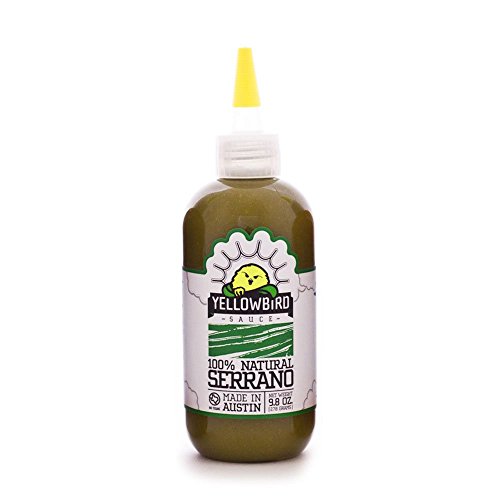 Serrano Hot Sauce By Yellowbird | Plant-Based, Gluten Free, Non-