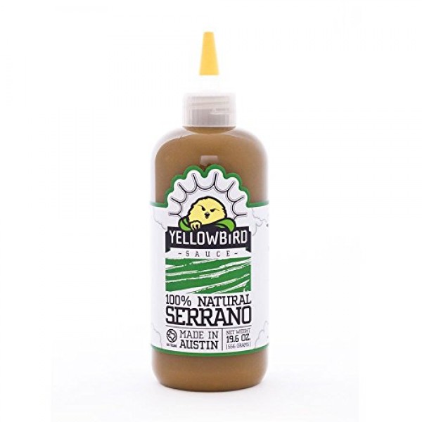 Yellowbird Serrano Hot Sauce 19.6 Oz, Case Of 6