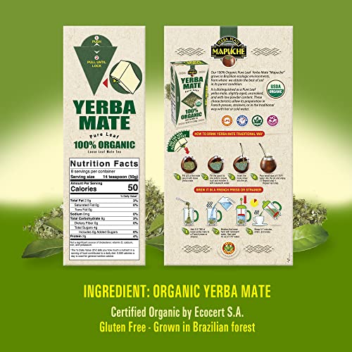 100% Organic Yerba Mate Mapuche by Anahi - Pure Leaf | USDA NOP ...