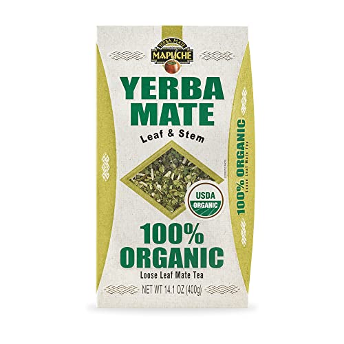 100% Organic Yerba Mate Mapuche by Anahi - Leaf & Stem | USDA NO...