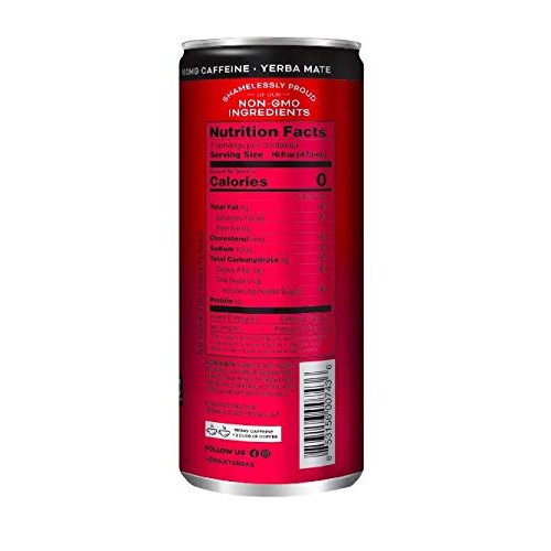 Yerbae Sparkling Water – Black Cherry Pineapple Fruit Flavored S