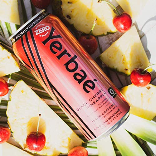 Yerbae Sparkling Water – Black Cherry Pineapple Fruit Flavored S
