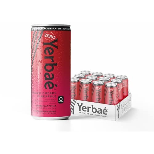 Yerbae Sparkling Water – Black Cherry Pineapple Fruit Flavored S