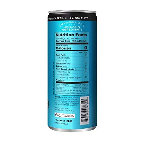 Yerbae Sparkling Water – Iced Triple Berry Fruit Flavored Seltze