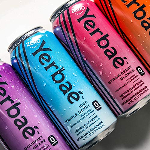 Yerbae Sparkling Water – Iced Triple Berry Fruit Flavored Seltze
