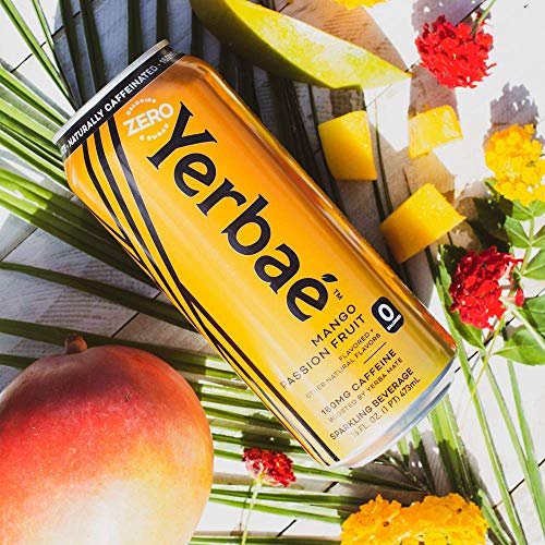 Yerbae Sparkling Water – Mango Passion Fruit Flavored Seltzer Wi