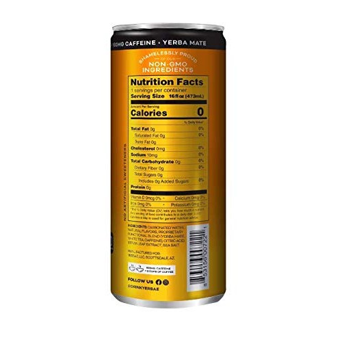 Yerbae Sparkling Water – Mango Passion Fruit Flavored Seltzer Wi