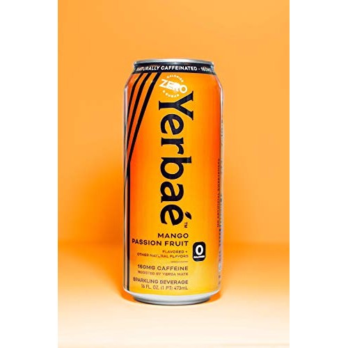 Yerbae Sparkling Water – Mango Passion Fruit Flavored Seltzer Wi