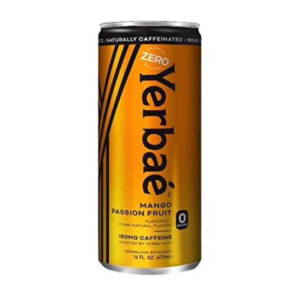 Yerbae Sparkling Water – Mango Passion Fruit Flavored Seltzer Wi