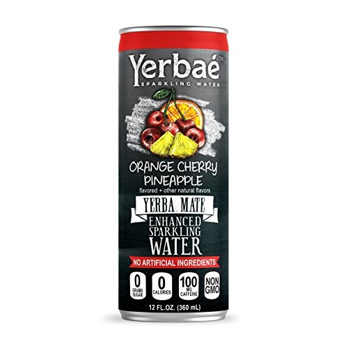 Yerbaé Enchanced Sparkling Water Orange Cherry Pineapple, 12 Oz.