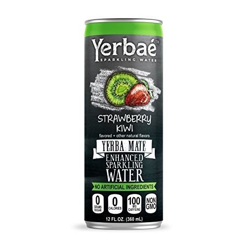 Yerbaé Enchanced Sparkling Water Strawberry Kiwi, 12 Oz. Cans P