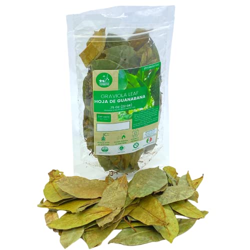 Yerbero - Hoja De Guanabana Entera .75 oz - 22gr Whole Dried...