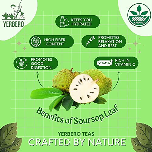 Yerbero - Hoja De Guanabana Entera .75 oz - 22gr Whole Dried...