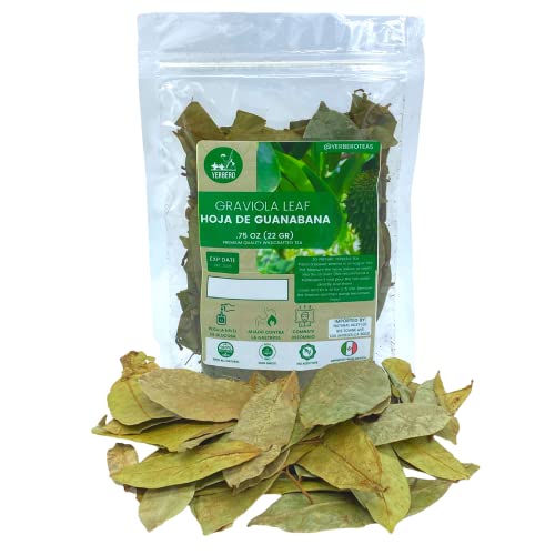 Yerbero - Hoja De Guanabana Entera .75 oz - 22gr Whole Dried...