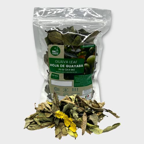 YERBERO - Hoja De Guayaba Entera .75 oz - 22gr Whole Dried Gua...