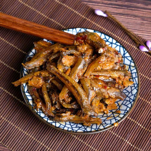 Chinese Snacks Salted Fish 漓江醉鱼188G/袋 桂林特产即食小鱼仔干i