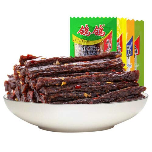 Chinese Specialty Food Dried Tofu 鸽鸽豆角干500G Spicy Snacks Dr