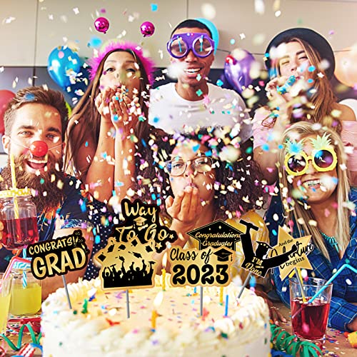 48 Pack Graduation Cupcake Toppers Class of 2023 Graduation Part...