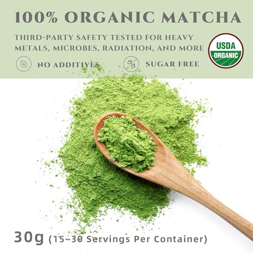 YMORD Matcha 30g - Organic Culinary Grade Green Tea Powder - USD...