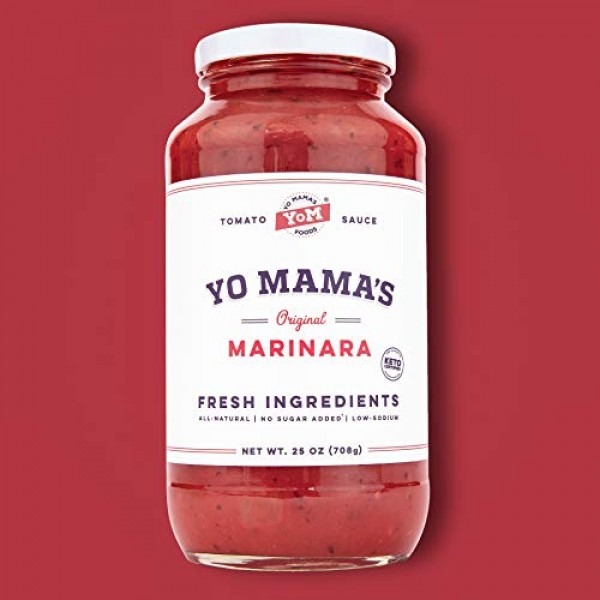 Keto Marinara Pasta Sauce by Yo Mamas Foods - 4-Pack - No Sugar...