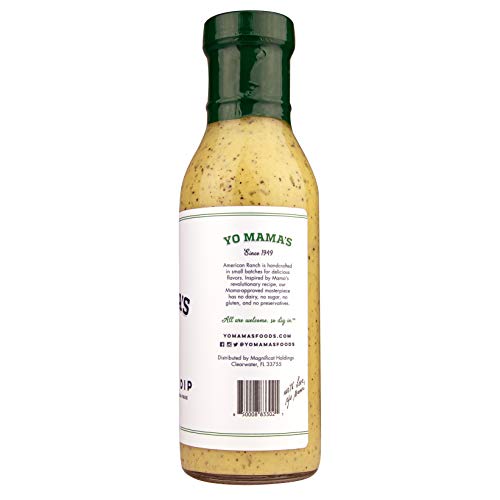 Keto Ranch Salad Dressing And Dip By Yo Mamas Foods - 2 Bottl