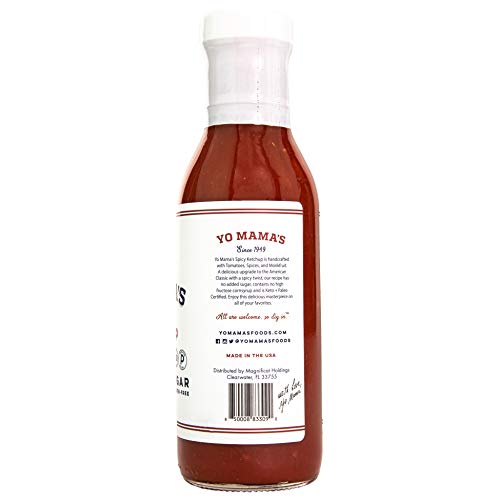 Keto Spicy Ketchup By Yo Mamas Foods – Pack Of 2 - No Sugar A