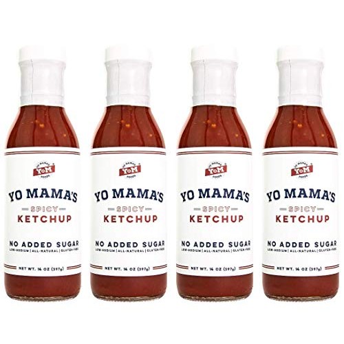 Keto Spicy Ketchup By Yo Mamas Foods – Pack Of 4 - No Sugar A
