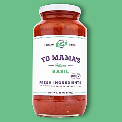 Keto Tomato Basil Pasta Sauce By Yo Mamas Foods - Pack Of 2 -