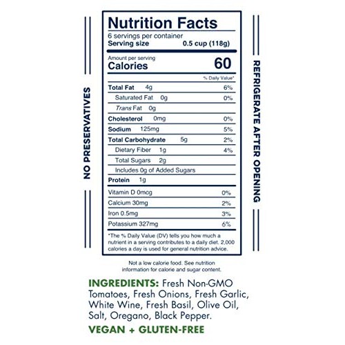 Keto Tomato Basil Pasta Sauce By Yo Mamas Foods - Pack Of 2 -