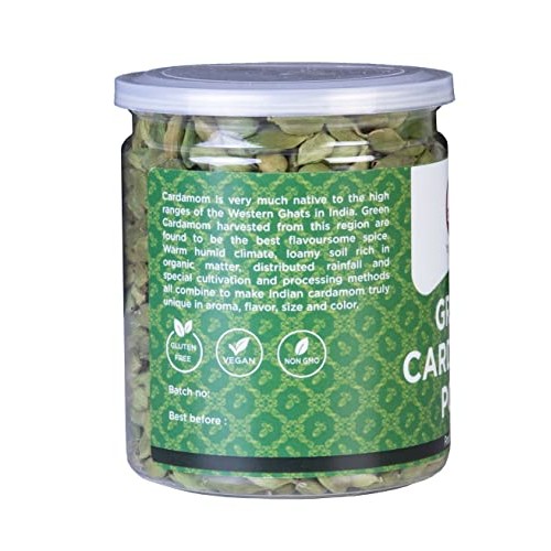 GREEN CARDAMOM Pods Whole | Cardamon 6 Oz | Flavourful Indian Sp...