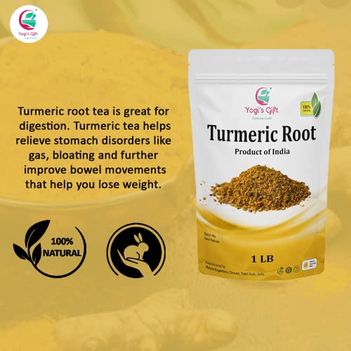 Turmeric root 1 lb | Cut and Sifted Dried Turmeric Pieces | Flav...