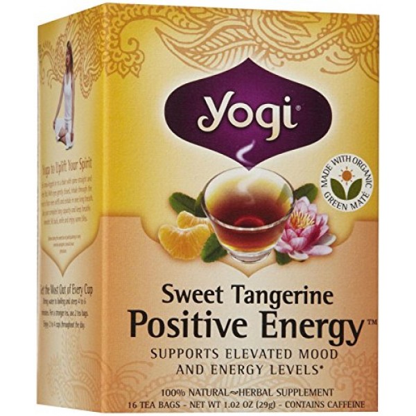 Yogi Tea Bags, Sweet Tangerine for Positive Energy, 16 Count Pa...