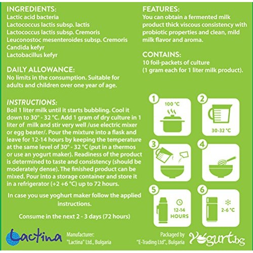 Bifidum- Yogurt.Bg Starter - Bio Yogurt With Bifidobacterium And Bifidum- Yogurt.Bg Starter - Bio Yogurt With Bifidobacterium And