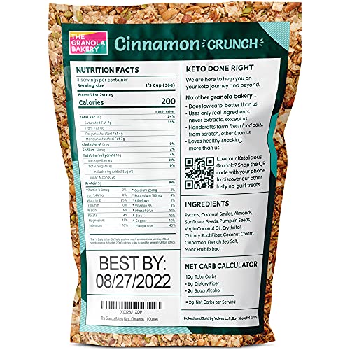 Granola Bakery Keto Granola | Low Carb Keto Cereal | 1G Net Carb