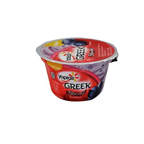 Yoplait Greek Yogurt Blended 5.3 Ounces Pack Of 12 Blueberry