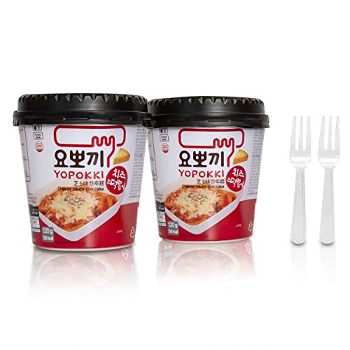 Cheese Tteokbokki Korean Rice Cake Instant Pack Of 2, Cheese Sa