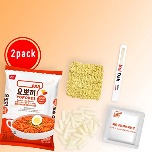 Yopokki Sweet Spicy Rabokki With 4 Yopokki Chopsticks 2 Pack R