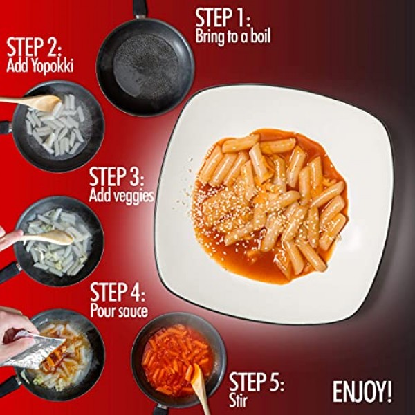 Instant Tteokbokki Rice Cake | Pack Of 2 Popular Korean Snack Wi...