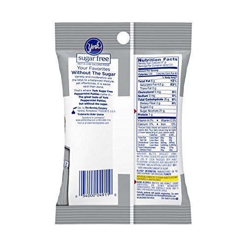 York Sugar Free Peppermint Patties, 3 Ounce