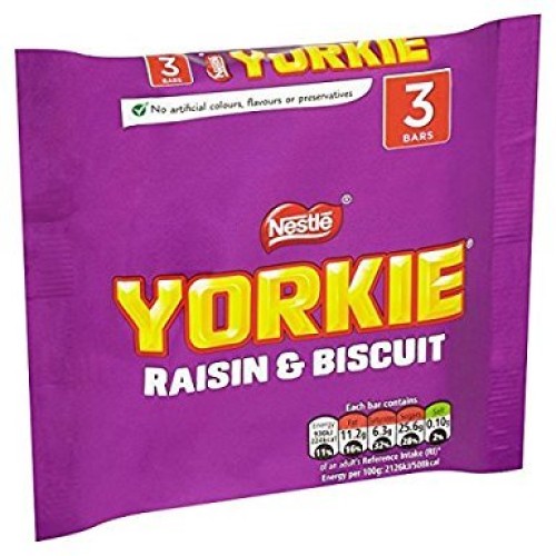 Original Yorkie Raisin &Amp; Biscuit Chocolate Bar Pack Imported Fro