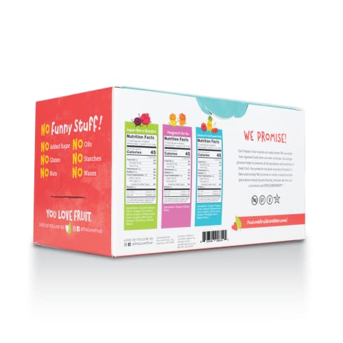 YOU LOVE FRUIT - Fruit Snacks Variety Pack 30 count, 100% Natura...