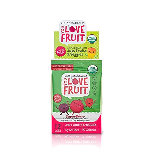 YOU LOVE FRUIT – SUPERBERRY All Natural Fruit Snacks, Healthy Sn...